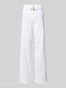 Angels Flared Jeans mit Gürtel Modell 'Liz City' in Weiss, Größe 36/32