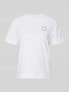 Rich & Royal T-Shirt mit Rundhalsausschnitt in Weiss, Größe L