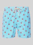 MC2 Saint Barth Badeshorts mit elastischem Bund und Kordelzug in Dunke...
