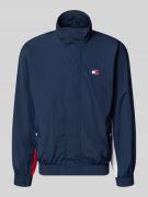 Tommy Jeans Regular Fit Blouson mit Logo-Stitching in Marine, Größe L