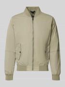 s.Oliver RED LABEL Regular Fit Bomberjacke mit Stehkragen in Oliv, Grö...