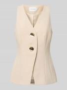 Forever New Weste mit V-Ausschnitt Modell 'Lulu' in Sand, Größe 36