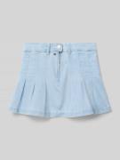 Tommy Hilfiger Teens Jeansrock mit Falten in Hellblau, Größe 164