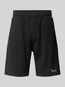 Pegador Shorts mit Logo-Stitching und elastischem Bund in Black, Größe...