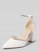 Marco Tozzi Pumps mit Ziersteinbesatz in Weiss, Größe 38