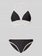 Shiwi Slim Fit Bikini Set in Triangel-Optik in Black, Größe 34