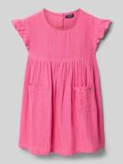 Blue Seven Knielanges Kleid mit Schmetterlingsärmeln in Pink, Größe 10...