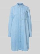 Marc O'Polo A-Linie Jeanskleid aus reiner Baumwolle in Hellblau Melang...