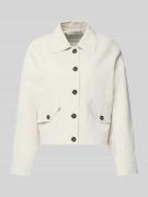 Marc O'Polo Loose Fit Hemdjacke aus Viskose-Leinen-Mix in Offwhite, Gr...