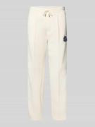 ARMANI EXCHANGE Sweatpants mit Label-Patch und elastischem Bund in Off...