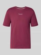 Marc O'Polo Regular Fit T-Shirt aus reiner Baumwolle in Dunkelrot, Grö...
