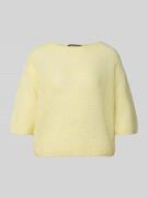 Luisa Cerano Relaxed Fit Strickshirt mit Alpaka-Anteil in Strick-Optik...