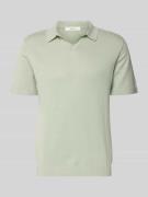 SELECTED HOMME Regular Fit Poloshirt aus Baumwoll-Leinen-Mix Modell 'M...