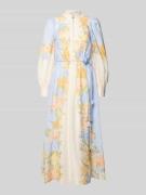 Forever New Midikleid aus Lyocell-Mix mit Bindegürtel in Hellblau, Grö...