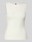 Vero Moda Slim Fit Tank Top aus Baumwoll-Mix Model 'RUBY' in Weiss, Gr...