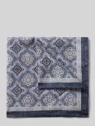 Verugia Einstecktuch mit Seiden-Anteil Modell 'Ornament' in Marine, Gr...