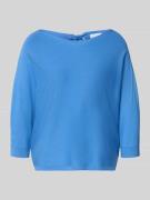 comma Relaxed Fit Pullover aus Viskose-Mix in Strick-Optik in Royal, G...