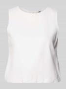 Only Regular Fit Top aus Viskose-Leinen-Mix Modell 'GOA' in Weiss, Grö...