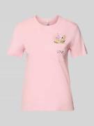 Only Regular Fit T-Shirt aus reiner Bio-Baumwolle Modell 'POLLY' in He...