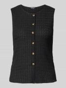 Only Slim Fit Weste mit Seersucker-Struktur Modell 'ILSE' in Black, Gr...