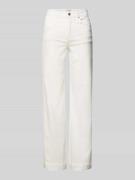 Stefanel Bootcut Jeans im 5-Pocket-Design in Weiss, Größe 38