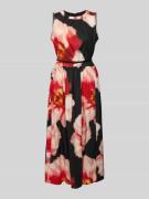 DKNY Midikleid mit Gürtel in Black, Größe 40