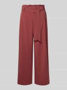Only Regular Fit Bundfaltenhose aus Viskose-Mix Modell 'MARSA' in Mauv...