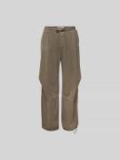 WON HUNDRED Trackpants mit elastischem Bund in Khaki, Größe L