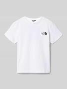 The North Face Regular Fit T-Shirt mit Logo-Print in Weiss, Größe L