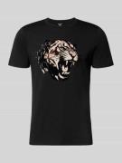 Antony Morato Regular Fit T-Shirt mit Motiv-Print in Black, Größe L