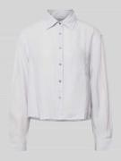 Marc O'Polo Relaxed Fit Hemdbluse aus reinem Leinen in Hellblau, Größe...