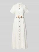 Forever New Hemdblusenkleid mit Gürtel Modell 'valeria' in Weiss, Größ...