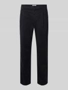 Replay Tapered Fit Chino mit Bundfalten Modell 'ADHANN' in Marine, Grö...