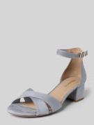 Tamaris Sandaletten mit Velourslederoptik in Hellblau, Größe 36