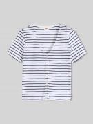 Levi's® T-Shirt mit Knopfleiste in Ecru, Größe L