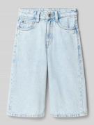 Garcia Straight Fit Bermuda mit Logo-Patch in Hellblau, Größe 140