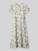 Calvin Klein Womenswear Freizeitkleid mit Allover-Muster in Khaki Mela...