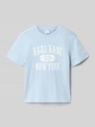 KARL KANI Regular Fit T-Shirt mit Logo-Print in Bleu, Größe 134