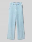 CARS JEANS Wide Fit Jeans aus reinem Lyocell Modell 'Alya' in Hellblau...