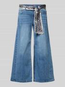 Buena Vista Wide Fit Jeans mit Viskose-Anteil Modell 'Palazzo' in Blau...