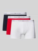 Tommy Hilfiger Trunks aus Baumwoll-Mix im 3er-Pack in Rot, Größe L