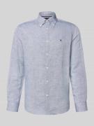 Tommy Hilfiger Regular Fit Freizeithemd aus Baumwoll-Leinen-Mix in Mar...
