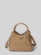 Guess Handtasche mit Logo-Muster Modell 'ECO MERIDIAN II' in Cognac, G...