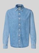 Gant Regular Fit Jeanshemd mit Kentkragen in Jeansblau, Größe L