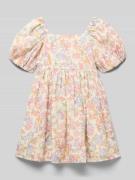 Mayoral Kleid mit Karree-Ausschnitt und Puffärmeln in Ecru, Größe 104