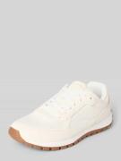 Marc O'Polo Low Top Sneaker aus Leder-Textil-Mix in Offwhite, Größe 37