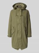 khujo Parka mit Kapuze und Pattentaschen Modell 'FREYA' in Oliv, Größe...