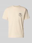 BLKVIS T-Shirt mit Logo und Rundhalsausschnitt in Offwhite, Größe M