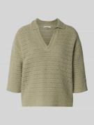 OPUS Strickpullover mit V-Ausschnitt und 3/4-Arm Modell 'Garakino' in ...