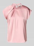 Neo Noir Blusenshirt aus Satin Modell 'Fleur' in Rose, Größe 34